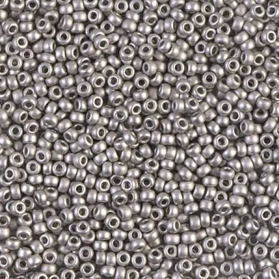 Miyuki 11 Round Seed Bead, 11-194F, Matte Palladium Plated, 13 grams {1}
