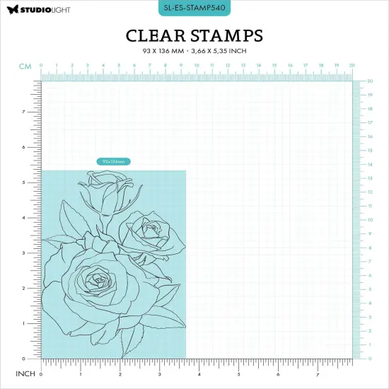Studio Light Clear Stamp-Nr. 540, Big Roses {4}