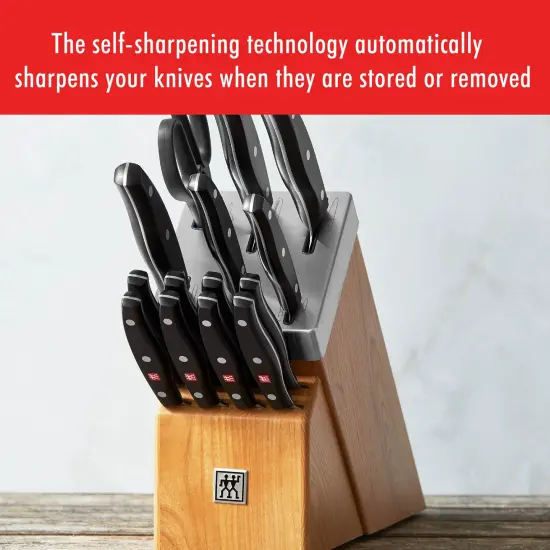 ZWILLING TWIN Signature 15-pc Self-Sharpening Knife Block Set {4}