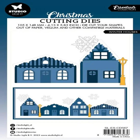 Studio Light Essentials Cutting Die-Nr. 567, Winter Houses {3}