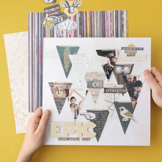 American Crafts Cedar House Ephemera Die-Cuts 72/Pkg-Icons, Gold Foil {4}