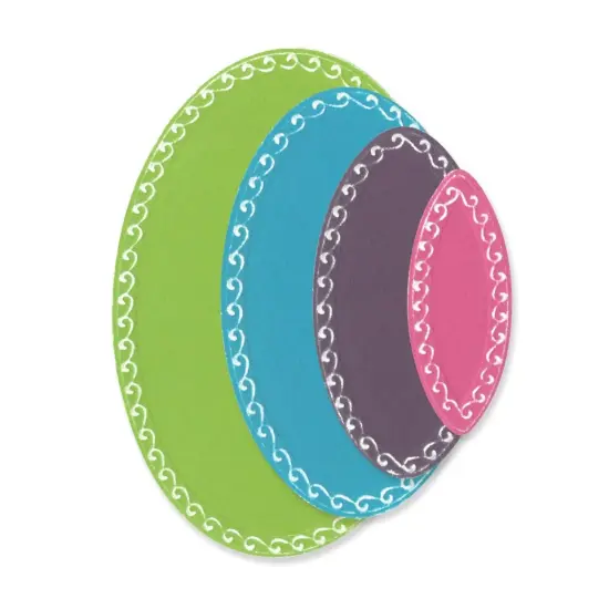 Sizzix Fanciful Framelits Die Set By Stacey Park 9/Pkg-Clare Classic Ovals {4}