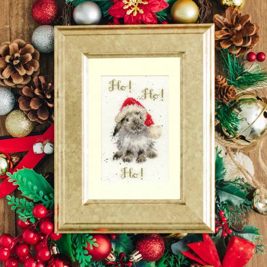 Christmas Card - Ho! Ho! Ho! XMAS49 Counted Cross Stitch Kit {3}