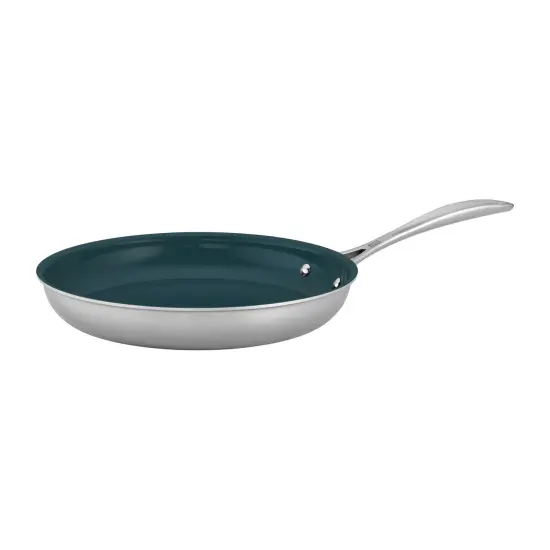 ZWILLING Clad CFX Stainless Steel Ceramic Nonstick Fry Pan {3}