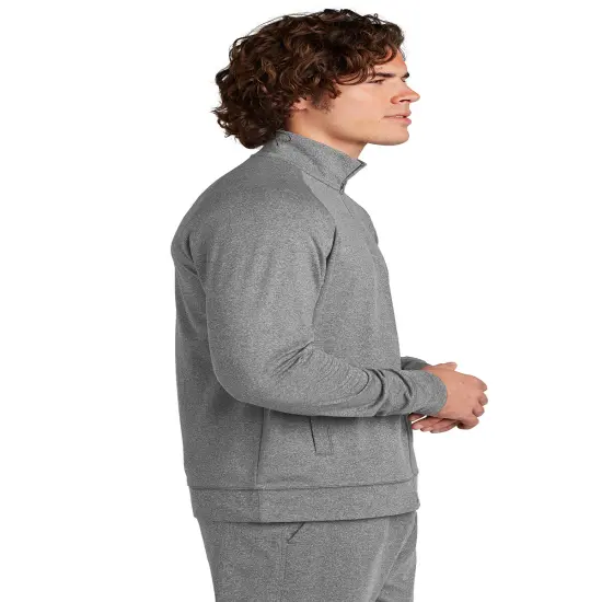 Sport-Tek&reg; Stretch Full-Zip Cadet Jacket For Adult Charcoal grey {5}