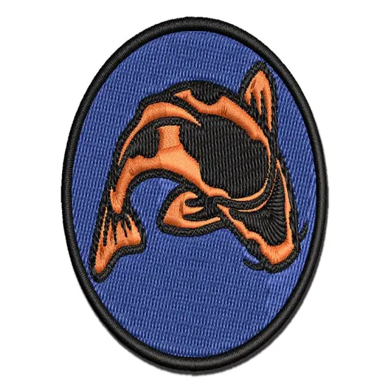 Spotted Koi Fish Multi-Color Embroidered Iron-On or Hook & Loop Patch Applique {1}
