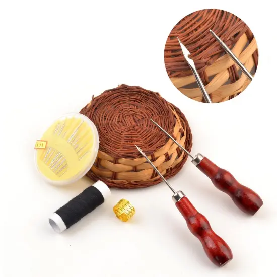 eZthings Tailors Awl Repair Tool Kit for Arts and Crafts, Sewing Awl Set {3}