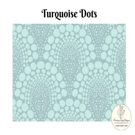 Turquoise Dots Pattern Decoupage Paper (large) 165B {1}