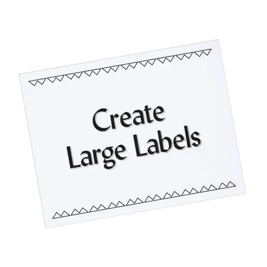 PRES-a-ply White Labels, 8-1/2" x 11", Permanent-Adhesive, 1-up, 100 labels {4}