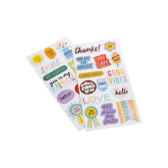 Thickers - PB - Kid and Heart - Phrase - Foam IRIDESCENT FOIL (27 pc) 34003734 {4}