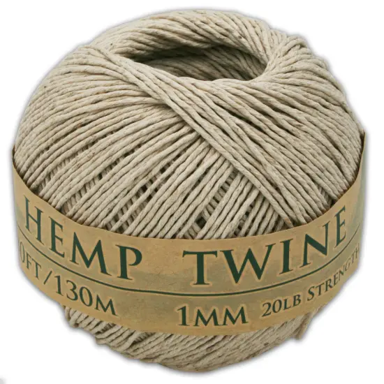 Hemptopia, Hemp Twine Ball, 430ft, 20lb test strength, Multiple colors, All Natural {2}