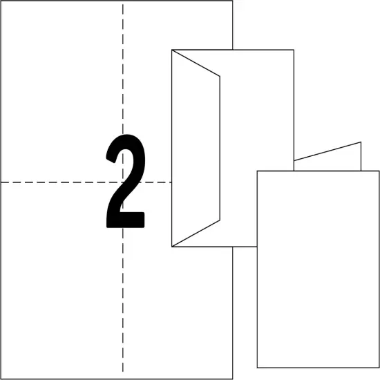 Avery Printable Note Cards, 4.25" x 5.5", Two-Sided Printing, Matte White, 2 Pack, 100 Cards Total (5813) {5}