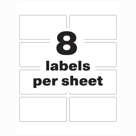 Avery PermaTrack Tamper-Evident Asset Tag Labels, 2" x 3-3/4", 64 Asset Tags (60538) {6}