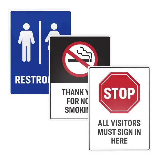 Avery Removable Label Safety Signs, 3-1/2" x 5", Printable, Water/Chemical Resistant, 60 Labels (61514) {6}