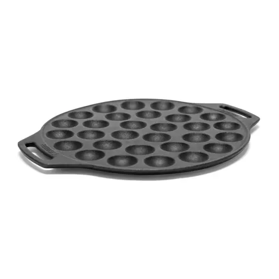 Petromax Cast Iron Poffertjes Pan for Hygge Kitchen or Camping, Ebelskivers/Aebleskivers Griddle Cookware Conducts Heat Evenly {4}