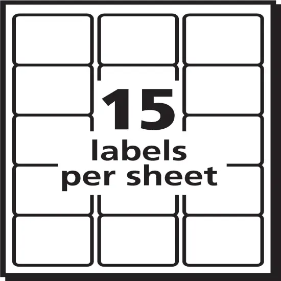 Avery Durable ID Labels, Permanent Adhesive, 2" x 2-5/8", 750 Labels (6578) {4}