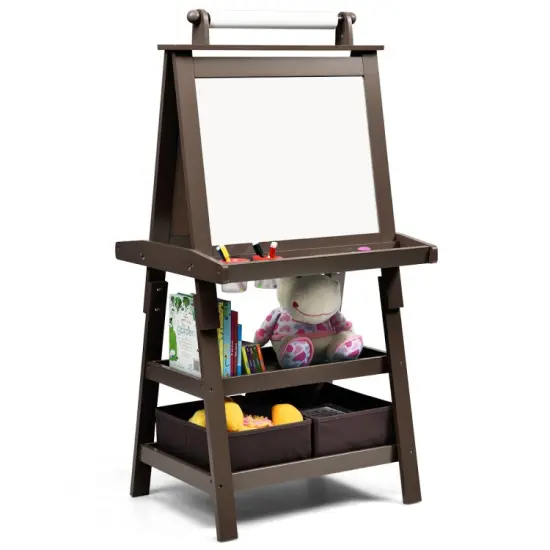 3 in 1 Double-Sided Storage Art Easel Green {7}