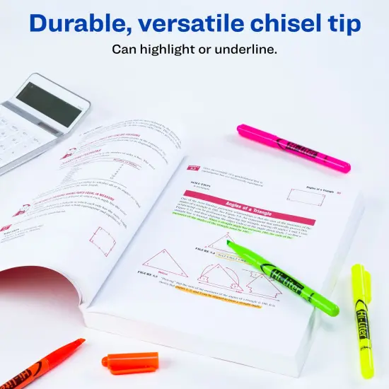 Avery Pen-Style Highlighters, 6 Assorted Colors Per Pack, 4 Packs, 24 Highlighters Total (23565) {3}