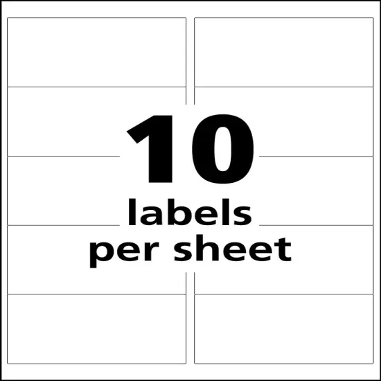 Avery UltraDuty GHS Chemical Labels for Pigment Inkjet Printers, Waterproof, UV Resistant, 2" x 4", 500 Labels (60525) {2}