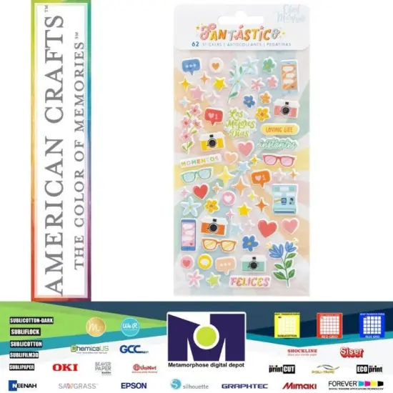 Obed Marshall - FANT&middot;STICO - MINI ICON PUFFY STICKERS 6&rdquo;x12&rdquo; (62 PIECE) 34008122 {1}