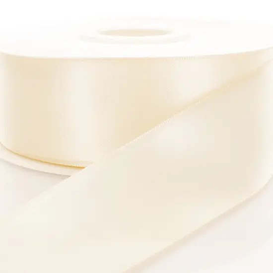 1.5" Double Faced Satin Ribbon Ivory {1}