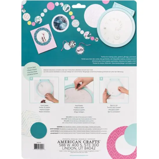 American Crafts We R Memory Keepers TOOL - WR - CIRCLE SPIN & TRIM - TRIM 660091 {5}