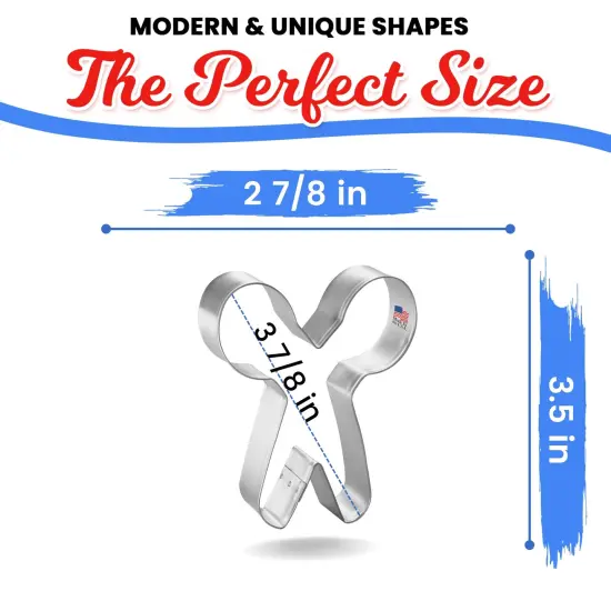 CookieCutter.com 3.5 in Scissors Handmade in USA School Salon Kids Baking Tin Plated Steel {3}