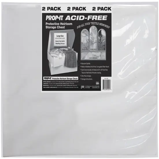 PROP-IT Acid-Free Museum Quality Storage for Textiles 2/Pkg-Large 6"X18"X30" {1}