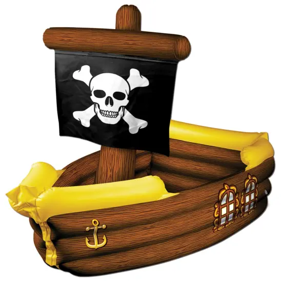 Inflatable Pirate Ship Cooler (Pack of 1) {1}