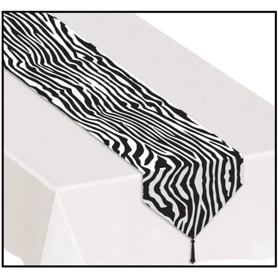 Printed Zebra Print Table Runner (Pack of 12) {1}