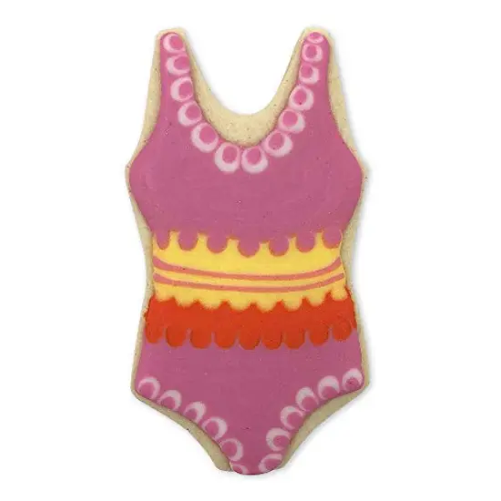 One Piece Swimming Suit 4 in, CookieCutter.com, Tin Plated Steel, Handmade in the USA {2}