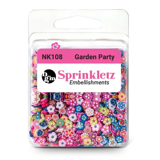 Buttons Galore Sprinkletz Embellishments for Crafts, Tiny Polymer Clay Shapes & Unique Designs - Garden Party - 3 Pack {3}