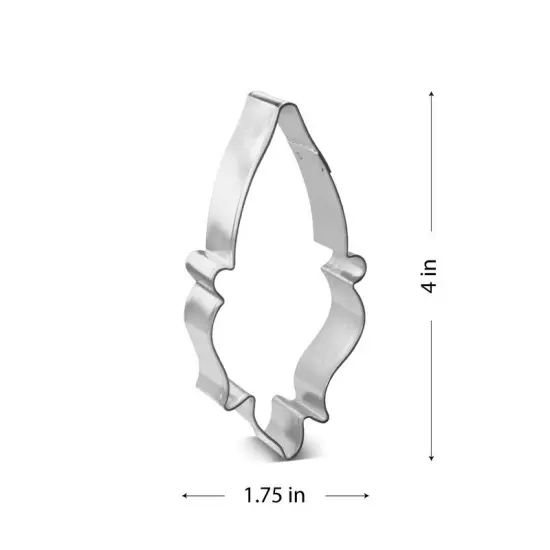 Gnome / Dwarf Face Cookie Cutter 4 in, CookieCutter.com, Tin Plated Steel, Handmade in the USA {2}