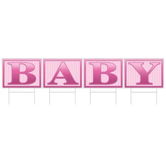 Plastic Baby Yard Sign, (Pack Of 6) {1}