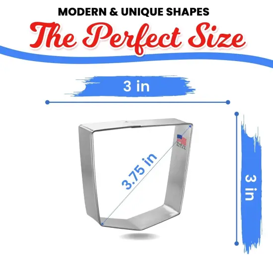 Back Pocket Cookie Cutter 3.75 in, CookieCutter.com, Tin Plated Steel, Handmade in the USA {2}