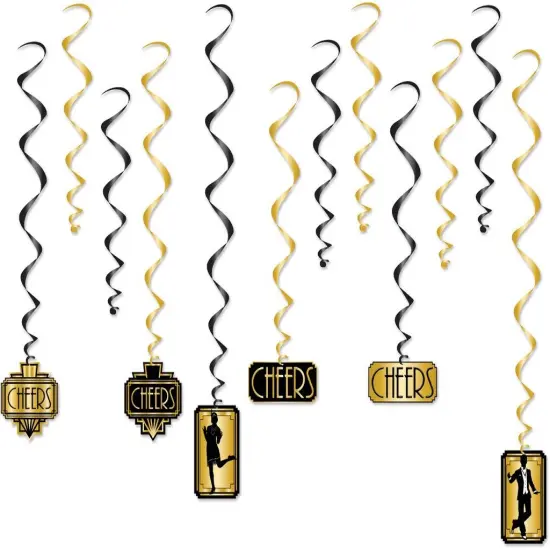 Great 20's Whirls (Pack of 6) {1}