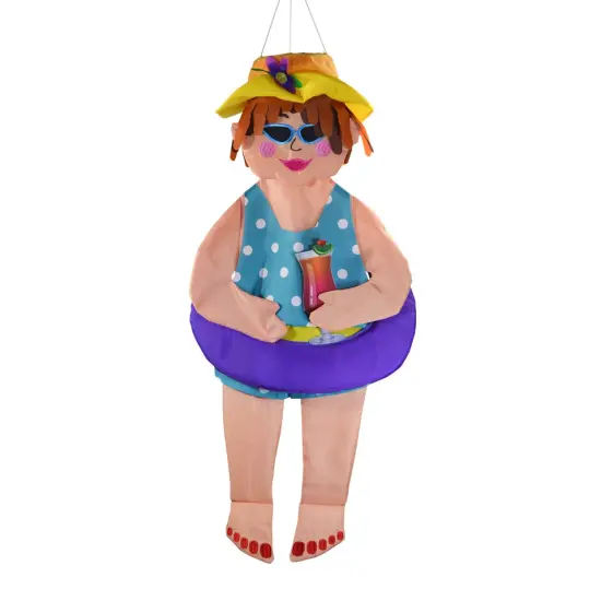 In the Breeze 1151 Beach Bev 3D Wind Friend - Fun and Colorful Outdoor Hanging Decoration {1}