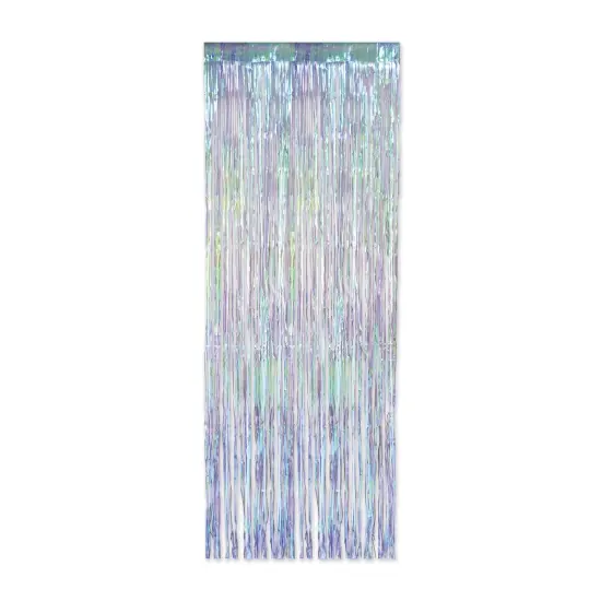 1-Ply Iridescent Fringe Curtain, (Pack Of 6) {1}