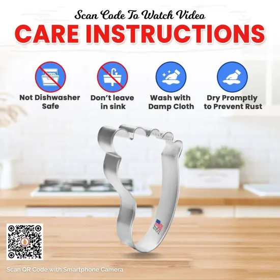 Bigfoot Foot Cookie Cutter 3 7/8 in, CookieCutter.com, Tin Plated Steel, Handmade in the USA {4}
