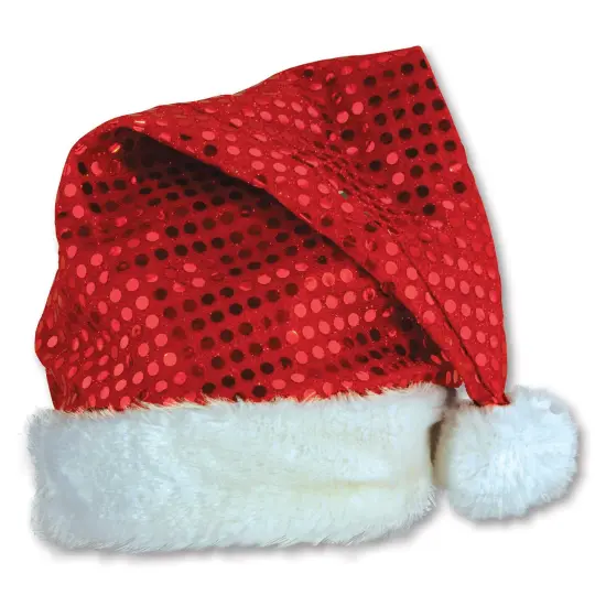 Sequin-Sheen Santa Hat (Pack of 12) {1}