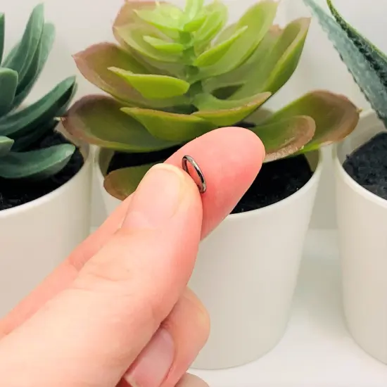 100, 500 or 1,000 Pieces: 8 mm Gunmetal Plated Open Jump Rings, 18g {4}