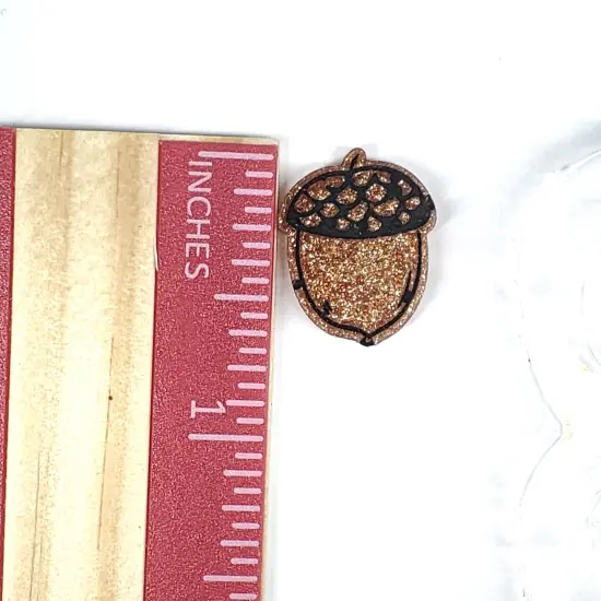 Cute Fall Acorns Stud Silicone Mold(A9) {3}