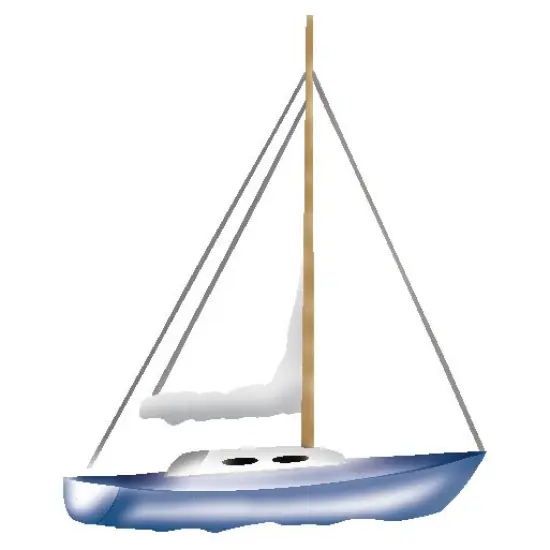 Single Sailboat Wall Stencil | 2718 by Designer Stencils | Outdoor Stencils | {1}