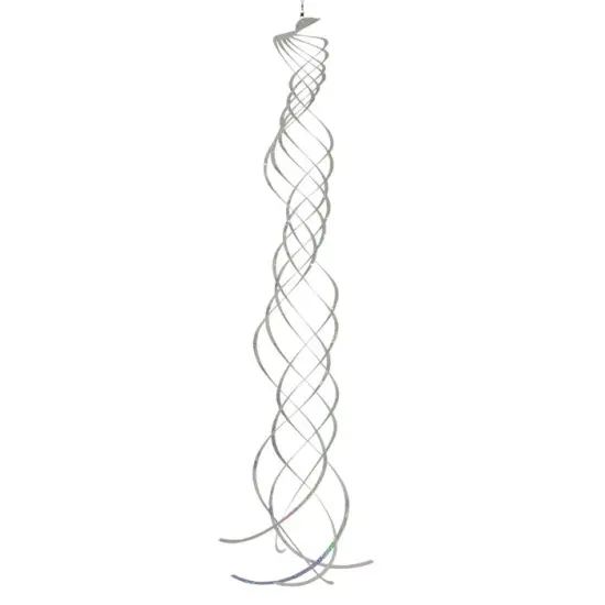 In the Breeze Silver Mylar Turbulence - Hanging Decoration & Yard Art - Bird & Animal Deterrent {1}