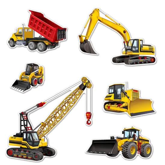 Construction Equipment Cutouts, (Pack Of 12) {1}