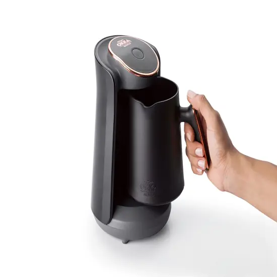 Arzum Okka Minio Automatic Turkish Coffee Machine, Maker, USA 120V UL, Black/Chrome {3}