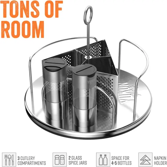 Yukon Glory Rotating Condiment Caddy {3}