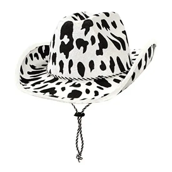Cow Print Cowboy Hat (Pack of 6) {1}