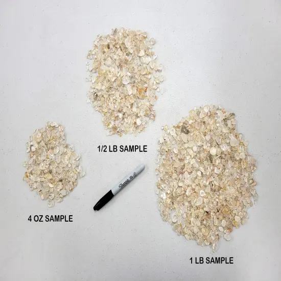 Tumbled Clear Quartz Crystal Chips Bulk {4}