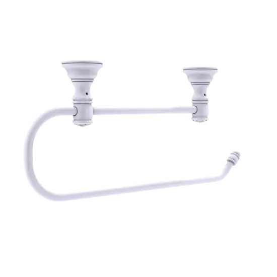 Carolina Crystal Collection Under Cabinet Paper Towel Holder - Matte White {1}